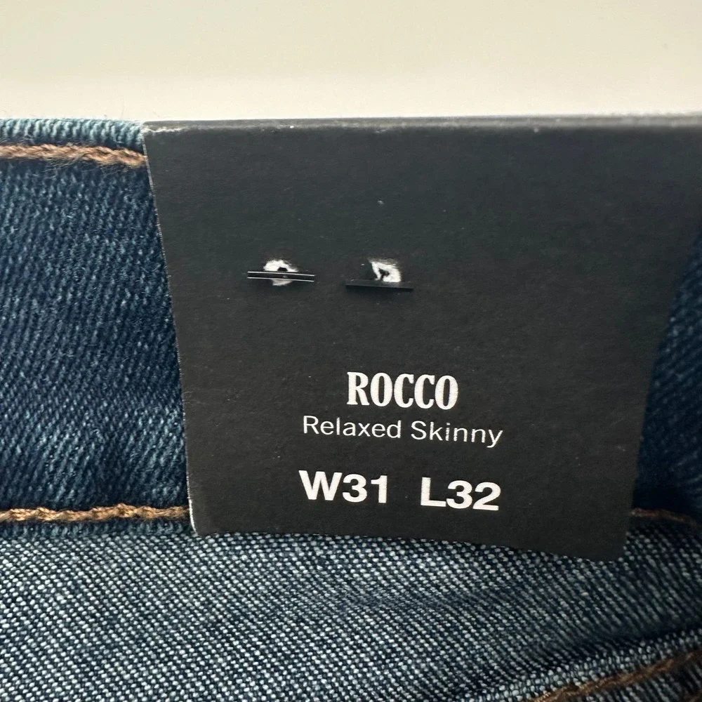 True Religion Rocco Relaxed Skinny Jeans Dark Woodland Wash Men 31x32 700878 NWT